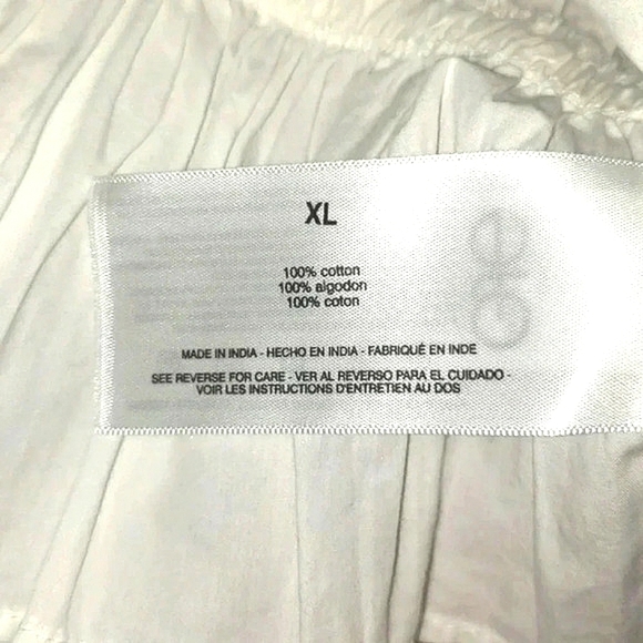 White XL Peasant Cotton Prairie Milkmade Cottagecore Top - Picture 5 of 6